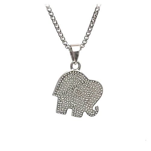 Elephant Larimar Charm/Pendant/Necklace - back
