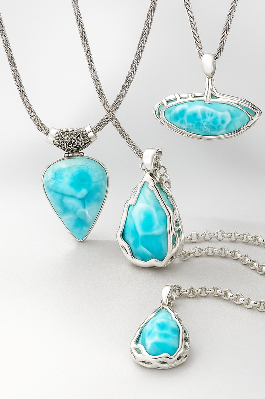 Our Commitment to Hand-Selecting Larimar Stones
